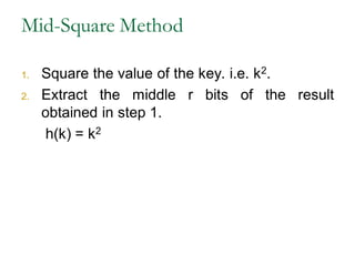 Hashing components and its laws 2 types | PPT