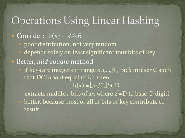 Hashing in datastructure | PPTX