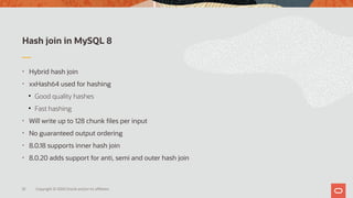 Hash join in MySQL 8 | PDF