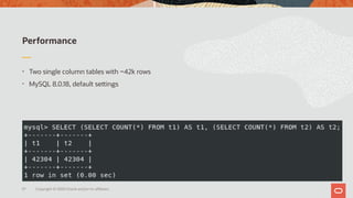 Hash join in MySQL 8 | PDF | Databases | Computer Software and Applications
