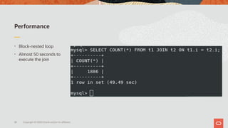 Hash join in MySQL 8 | PDF