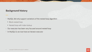 Hash join in MySQL 8 | PDF