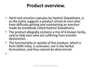 Hashmi dawakhana hard rock review PPTX