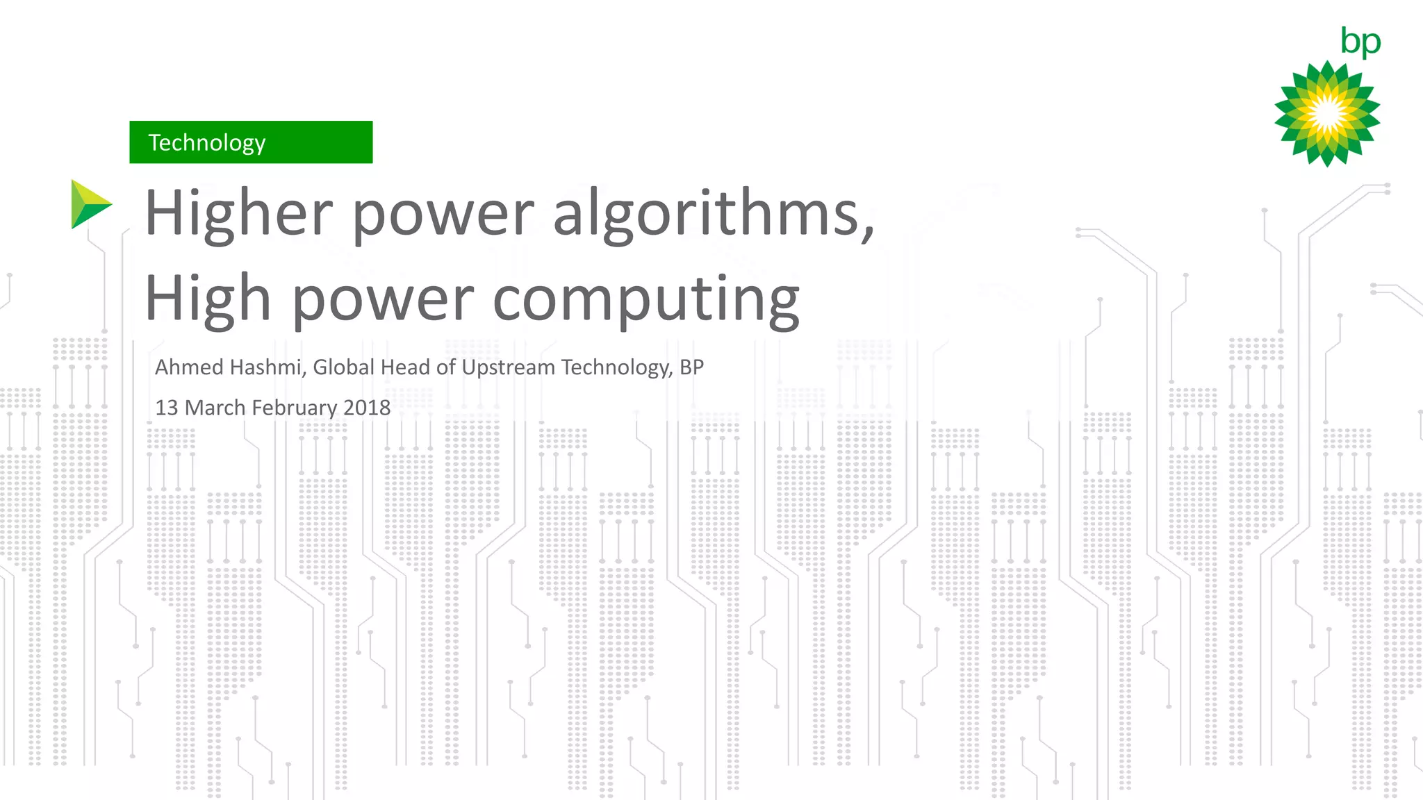 High Power Algorithms: High Performance Computing | PPT | Free Download