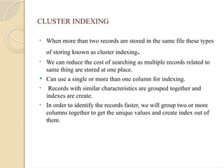 Comprehensive Overview of Hash File Organization and Indexing Methods ...