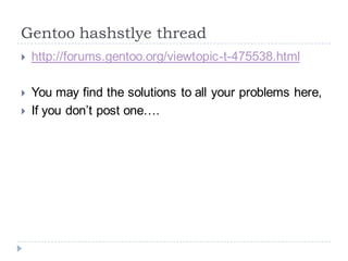 Hashstyling &Prelinks