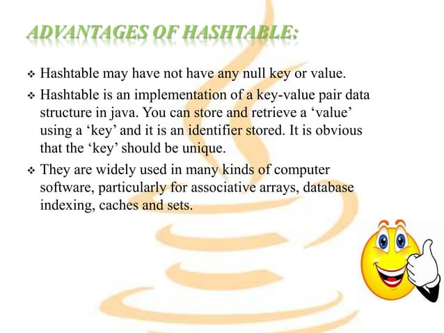 Hash table in java | PPTX