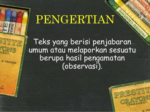 Teks Laporan Hasil Observasi