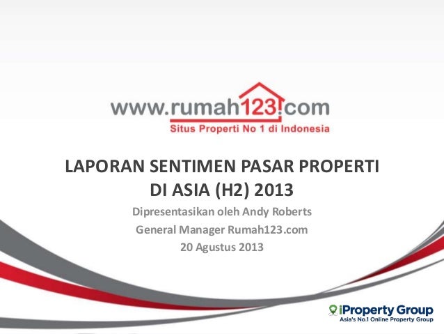 Hasil Survei Sentimen Properti di Indonesia H2 2013