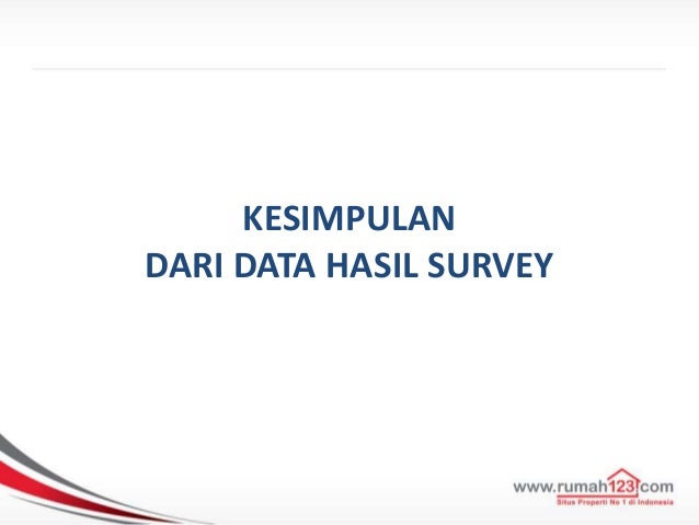 Hasil Survei Sentimen Properti di Indonesia H2 2013