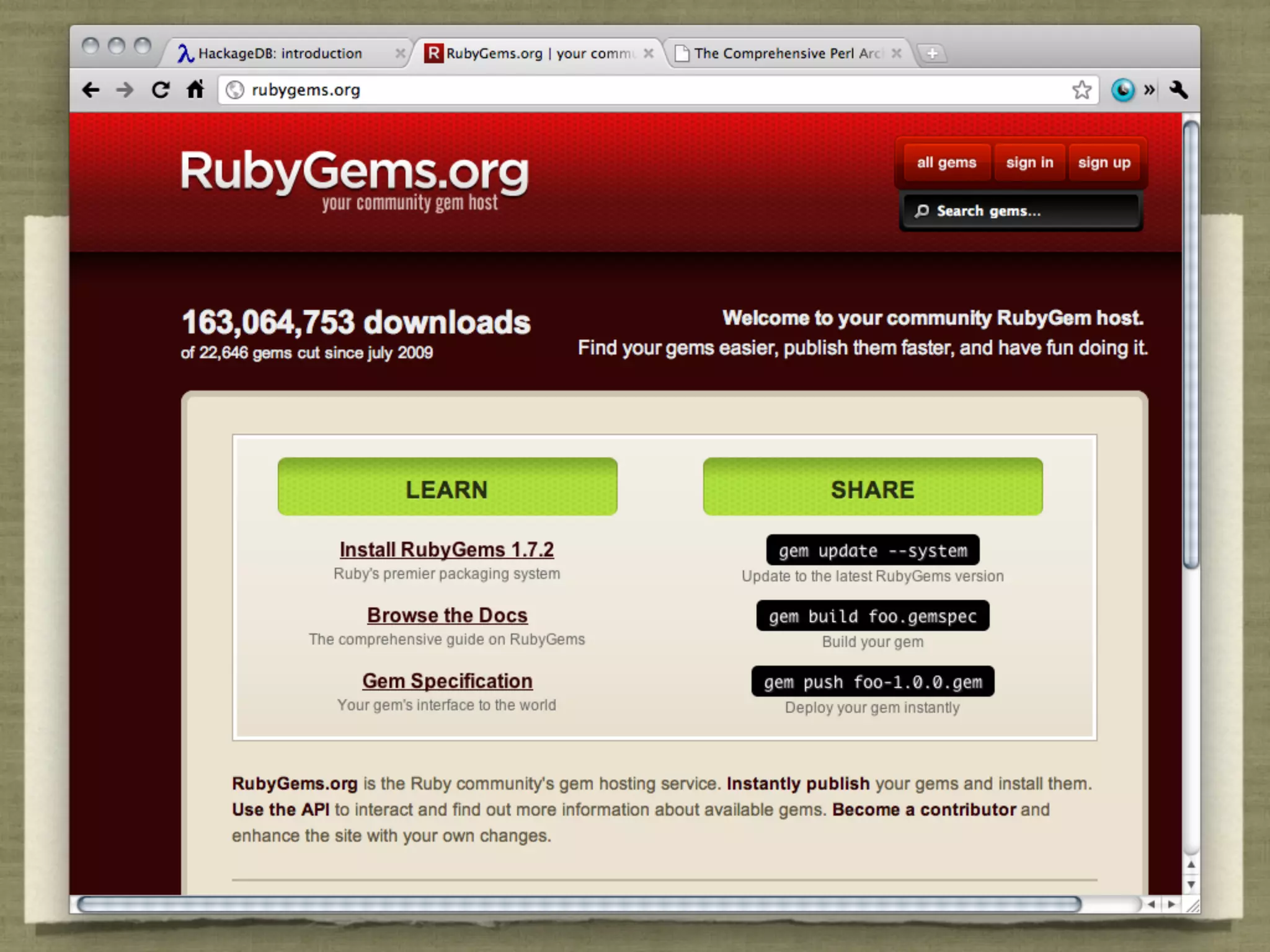 How?

       GHC
   Documentation
     Libraries
       Cabal
      Hackage
 