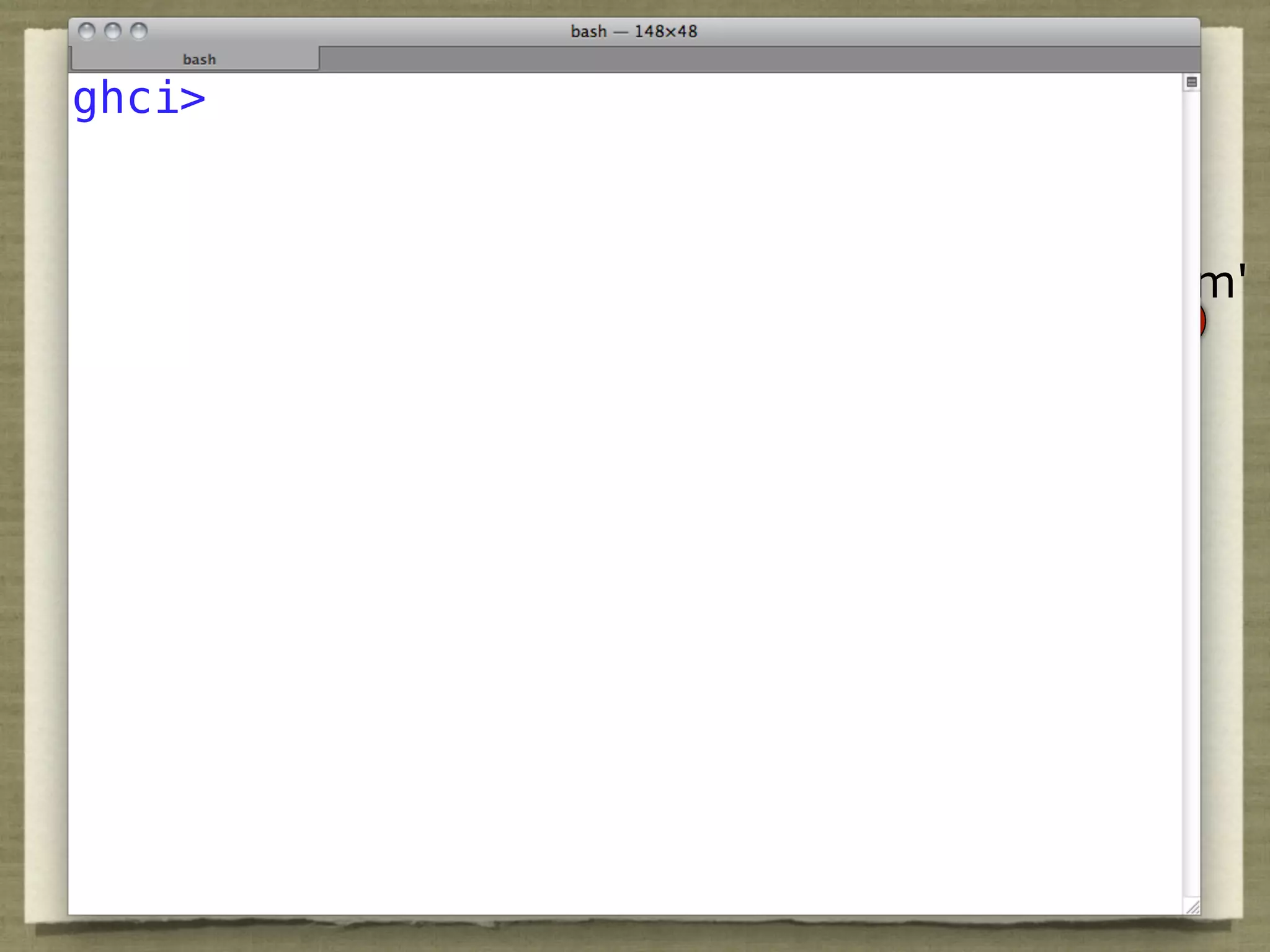 ghci>                                      h'
 hue (Mix c c') = r where
   r = case compare d 90 of
     LT -> m
     EQ -> nan              m                   m'
     GT -> m'
   h = hue c
   h' = hue c'
   m = average h h'
                              d           h
   m' = normalize (m + 180)
   d = distance h m

normalize h | h < 360 = h
            | otherwise = normalize (h - 360)
 