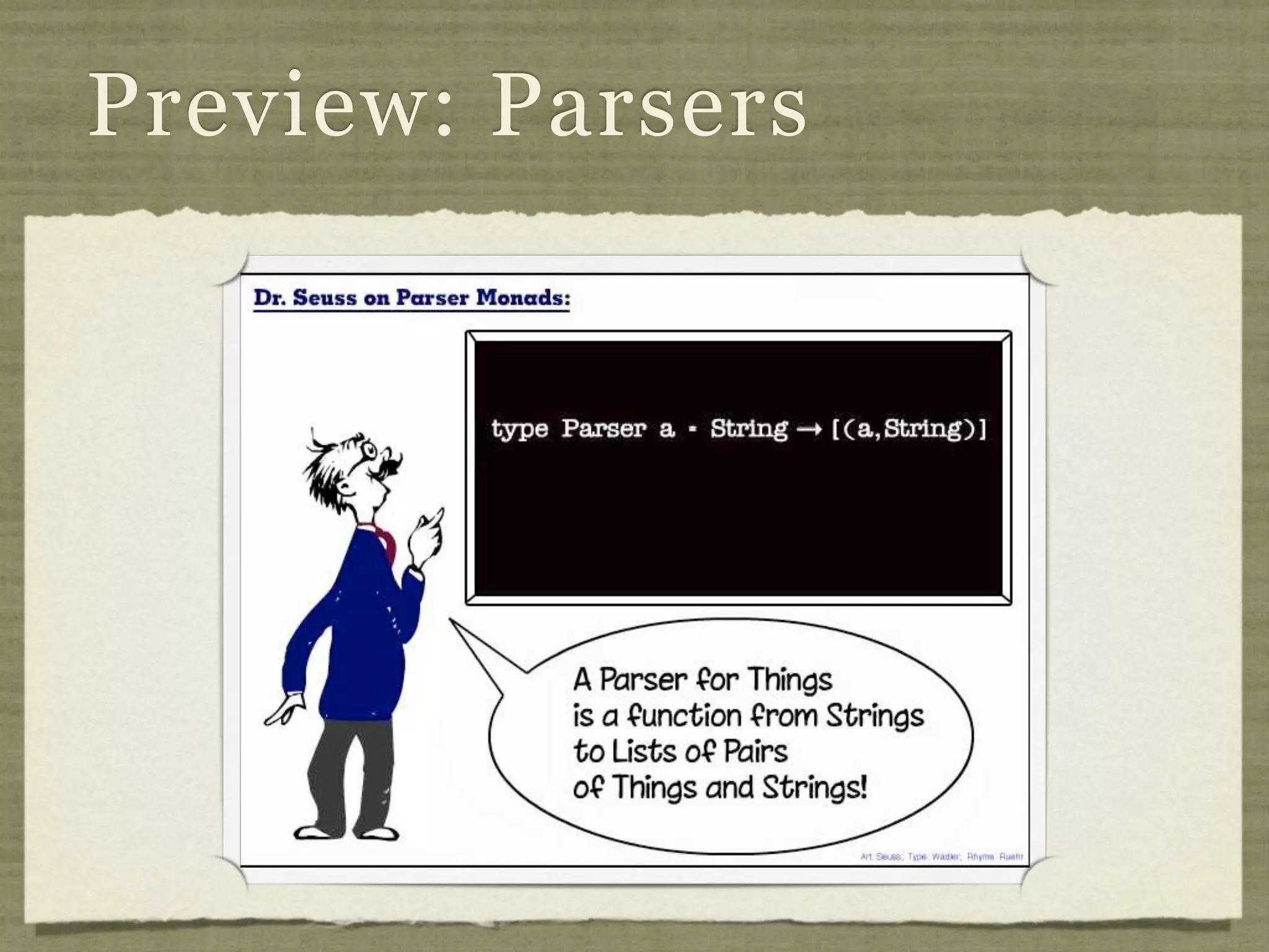 Preview: Parsers
 