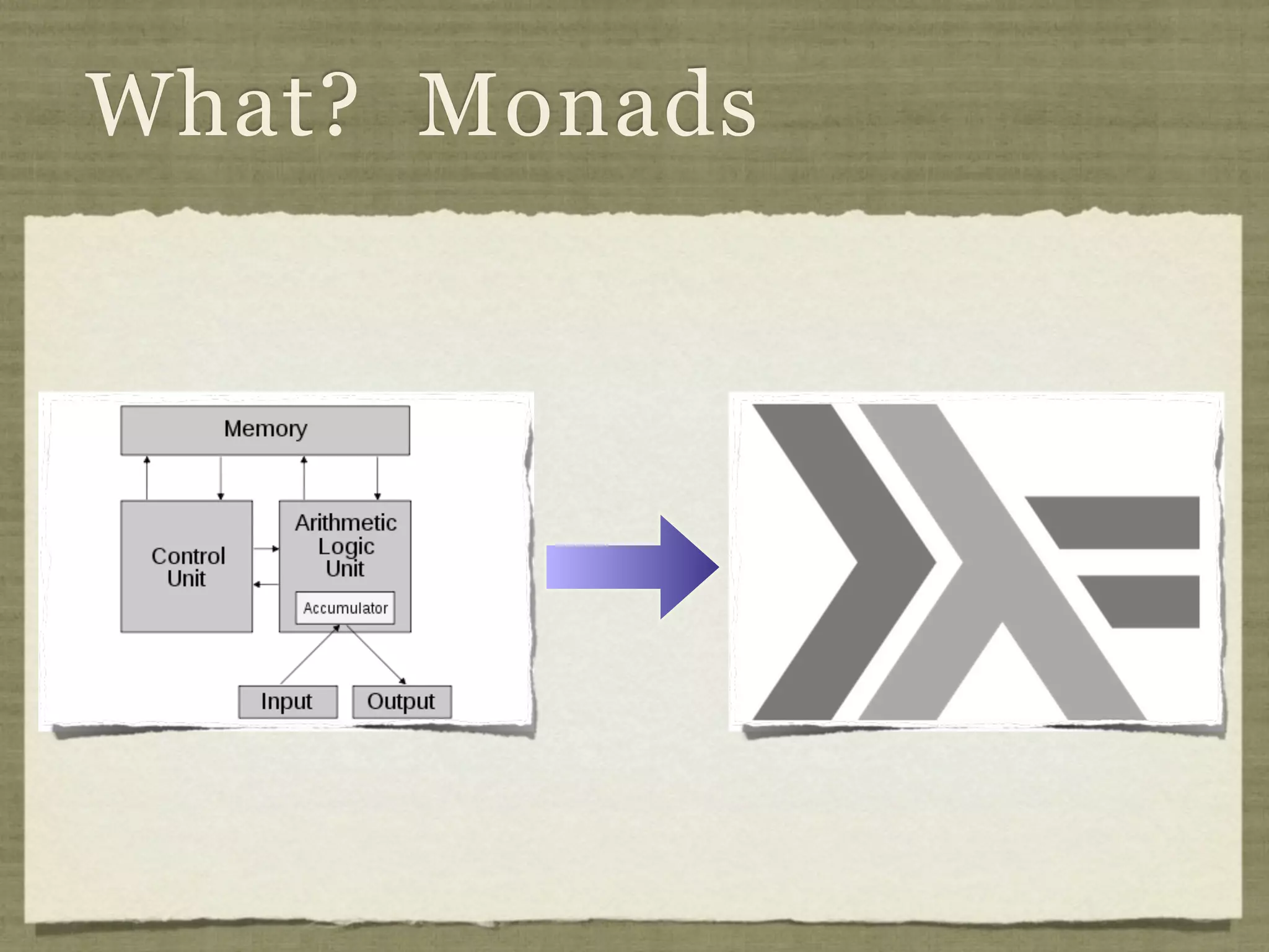 What? Monads
 