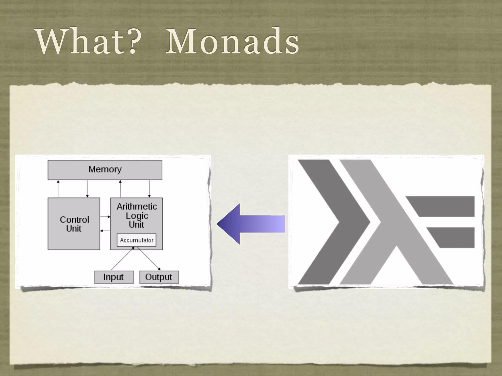 What? Monads
 