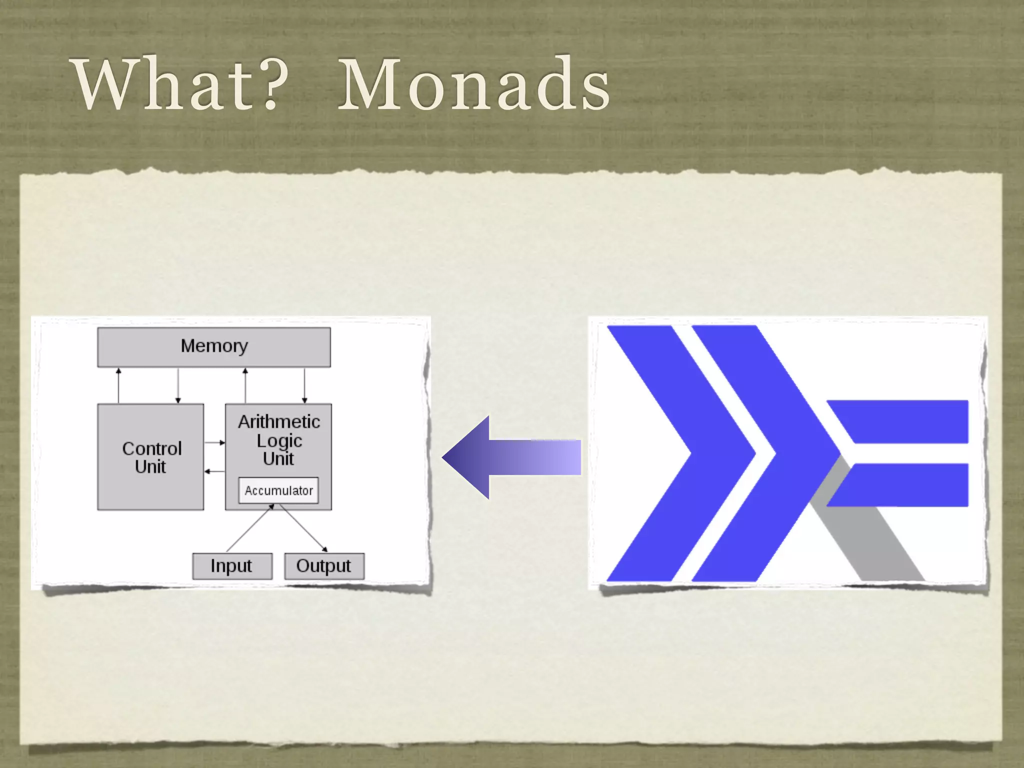 What? Monads
 