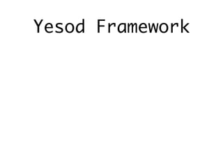 Yesod Framework
 