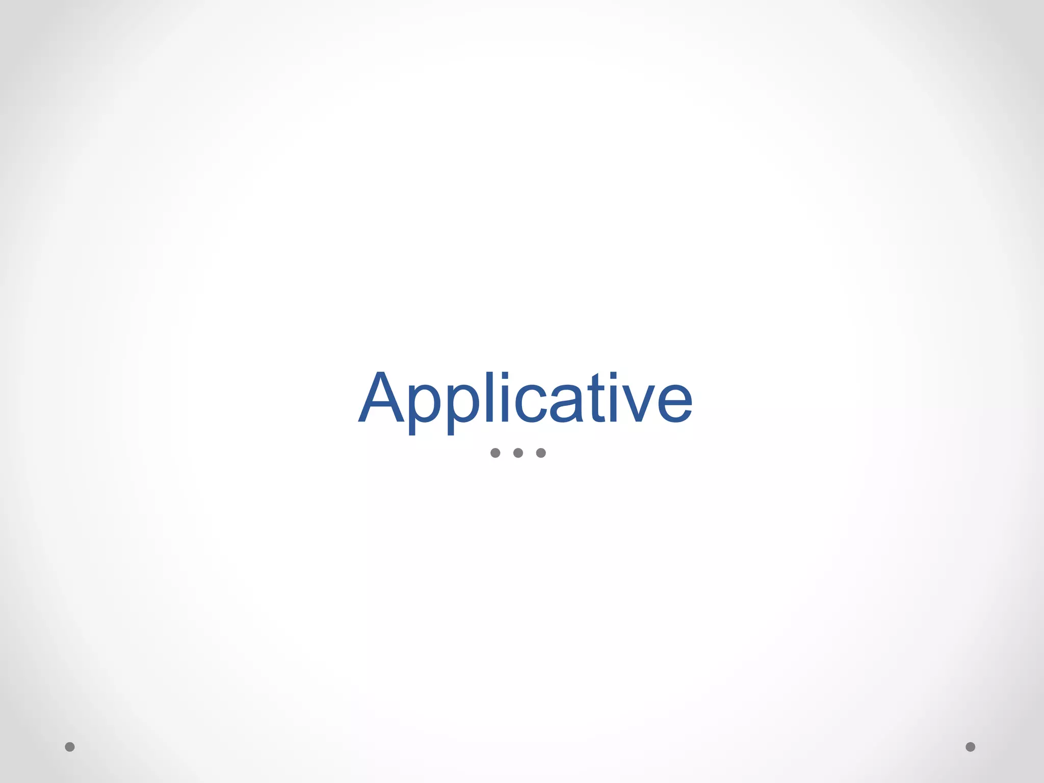 Applicative
 
