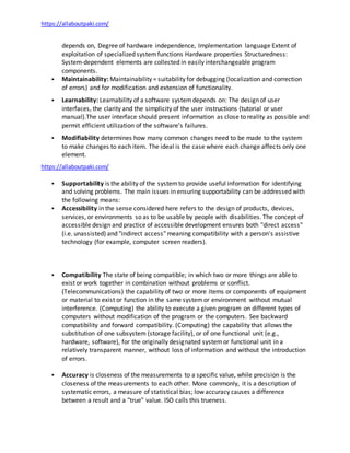 Quality Attributes of Web Software Applications ∗ | PDF