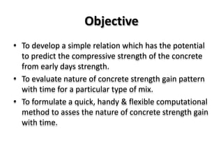 PREDICTION OF COMPRESSIVE STRENGTH OF CONCRETE FROM EARLY AGE TEST ...