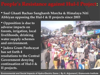 People’s Resistance against Hul-I Project:
 Saal Ghaati Bachao Sangharsh Morcha & Himalaya Niti
Abhiyan opposing the Hul-...