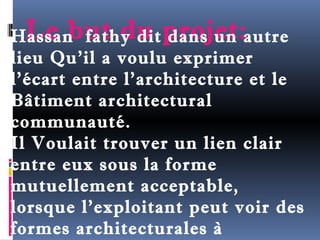 HLassea nb ufatth dy udi t pdarnosj uent :autre 
lieu Qu’il a voulu exprimer 
l'écart entre l'architecture et le 
Bâtiment architectural 
communauté. 
Il Voulait trouver un lien clair 
entre eux sous la forme 
mutuellement acceptable, 
lorsque l'exploitant peut voir des 
formes architecturales à 
proximité de lui. 
 