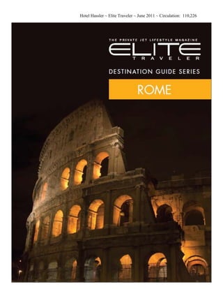 Elite Traveler June 2011 - Hassler Roma