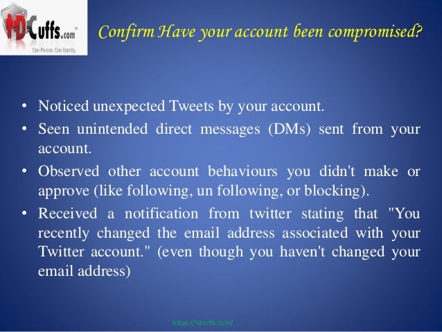 Has your twitter accou...
