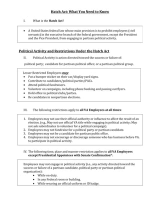 Va Hatch Model.pdf Hatch act presentation | DOC
