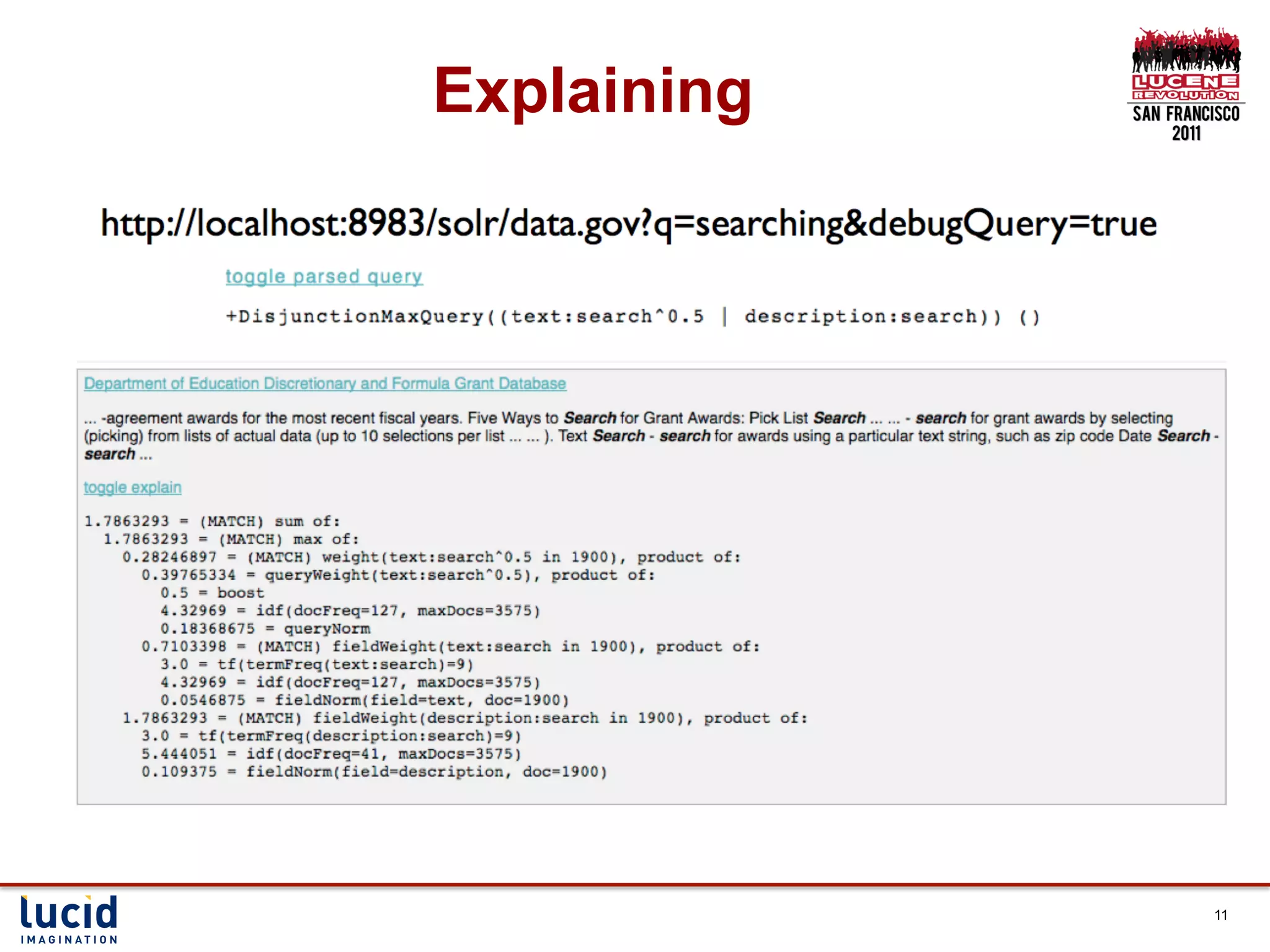 Explaining




             11
 