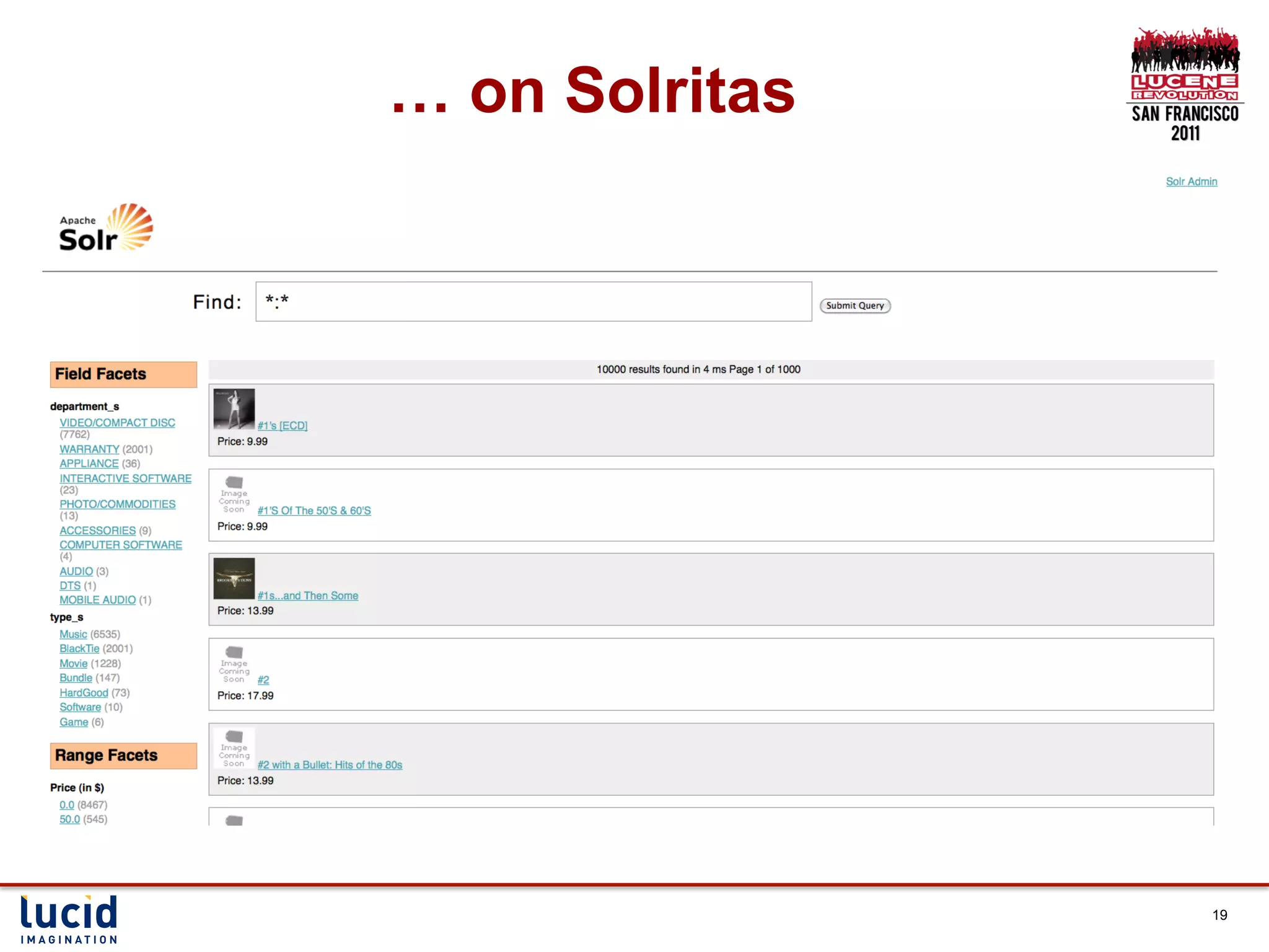 … on Solritas




                19
 