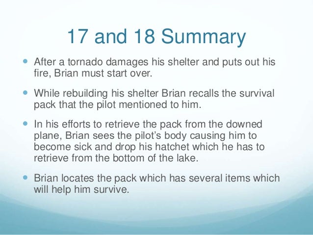 a brief summary of the book hatchet a brief summary of the book hatchet