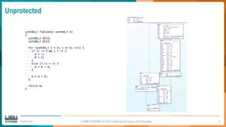 2024-10-23
Unprotected
© WIBU-SYSTEMS AG 2024 | Mastering Encryption and Obfuscation 12
 