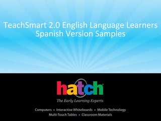 TeachSmart 2.0 English Language Learners
       Spanish Version Samples
 