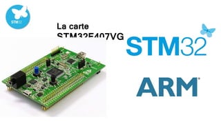 La carte
STM32F407VG
T6
 
