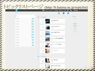トピックリストページ (http://b.hatena.ne.jp/topiclist)
6
 