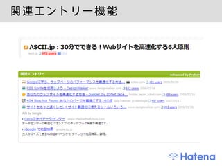 関連エントリー機能 