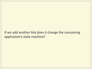If we add another link does it change the consuming
application’s state machine?
 