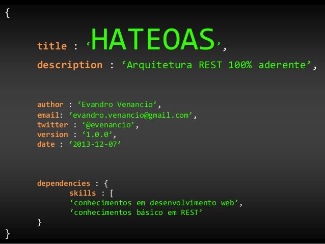 hateoas arquitetura rest 100