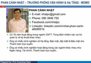 5
Prepared by: ITLC Coaching Team
PHAN CẢNH NHẬT
 E-mail: nhatpc@gmail.com
 Phone: 090 3846 755
 Facebook.com/nhatpc
 ...