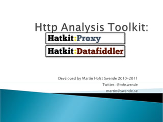 Developed by Martin Holst Swende 2010-2011 Twitter: @mhswende [email_address] 