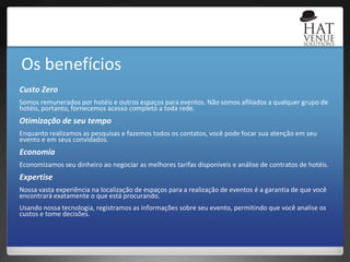  Negociação de tarifas, termos e condições;