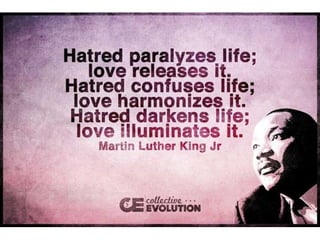 Hatred paralyses life
