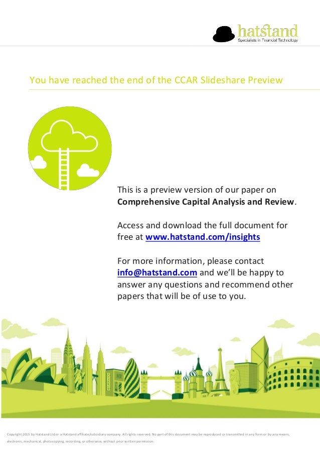Comprehensive Capital Analysis and Review (CCAR)