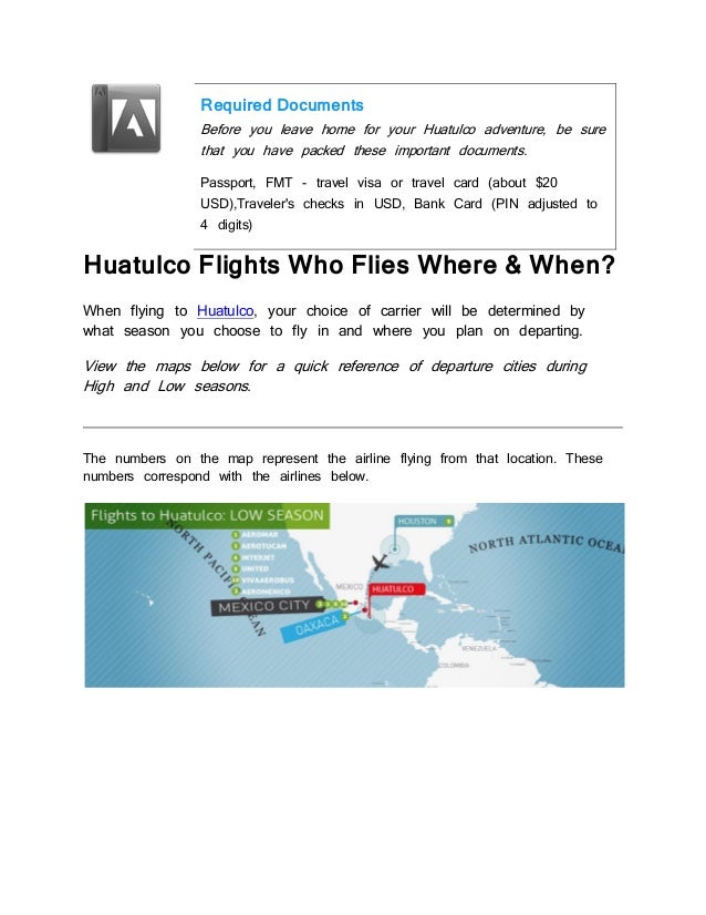 Hatulco flights A comprehensive guide to flying to Huatulco Mexico