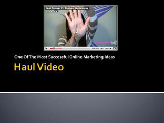 One Of The Most Successful Online Marketing Ideas
 