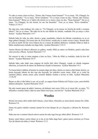 Hausa Script Hausa - Biblical Times and Events: Understanding Divine Timing and ...