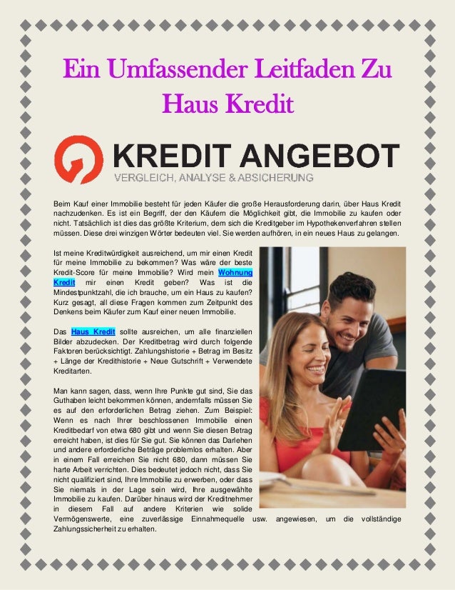 Hausfinanzierung