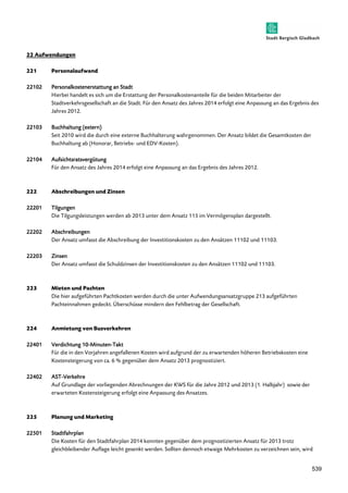 539 
OO=^ìÑïÉåÇìåÖÉå= 
= 
OON= mÉêëçå~ä~ìÑï~åÇ= 
= 
OOOOOOOONNNNMMMMOOOO= mmmmÉÉÉÉêêêêëëëëççççåååå~~~~ääääââââççççëëëëííííÉÉÉÉååååÉÉÉÉêêêêëëëëíííí~~~~ííííííííììììååååÖÖÖÖ====~~~~åååå====ppppíííí~~~~ÇÇÇÇíííí== 
= eáÉêÄÉá=Ü~åÇÉäí=Éë=ëáÅÜ=ìã=ÇáÉ=bêëí~ííìåÖ=ÇÉê=mÉêëçå~äâçëíÉå~åíÉáäÉ=Ñê=ÇáÉ=ÄÉáÇÉå=jáí~êÄÉáíÉê=ÇÉê= 
pí~ÇíîÉêâÉÜêëÖÉëÉääëÅÜ~Ñí=~å=ÇáÉ=pí~ÇíK=cê=ÇÉå=^åë~íò=ÇÉë=g~ÜêÉë=OMNQ=ÉêÑçäÖí=ÉáåÉ=^åé~ëëìåÖ=~å=Ç~ë=bêÖÉÄåáë=ÇÉë= 
g~ÜêÉë=OMNOK= 
= 
OOOOOOOONNNNMMMMPPPP= ____ììììÅÅÅÅÜÜÜÜÜÜÜÜ~~~~ääääííííììììååååÖÖÖÖ====EEEEÉÉÉÉññññííííÉÉÉÉêêêêååååFFFF== 
= pÉáí=OMNM=ïáêÇ=ÇáÉ=ÇìêÅÜ=ÉáåÉ=ÉñíÉêåÉ=_ìÅÜÜ~äíÉêìåÖ=ï~ÜêÖÉåçããÉåK=aÉê=^åë~íò=ÄáäÇÉí=ÇáÉ=dÉë~ãíâçëíÉå=ÇÉê= 
_ìÅÜÜ~äíìåÖ=~Ä=Eeçåçê~êI=_ÉíêáÉÄëJ=ìåÇ=basJhçëíÉåFK= 
= 
OOOOOOOONNNNMMMMQQQQ= ^^^^ììììÑÑÑÑëëëëááááÅÅÅÅÜÜÜÜííííëëëëêêêê~~~~ííííëëëëîîîîÉÉÉÉêêêêÖÖÖÖííííììììååååÖÖÖÖ== 
= cê=ÇÉå=^åë~íò=ÇÉë=g~ÜêÉë=OMNQ=ÉêÑçäÖí=ÉáåÉ=^åé~ëëìåÖ=~å=Ç~ë=bêÖÉÄåáë=ÇÉë=g~ÜêÉë=OMNOK= 
= 
= 
OOO= ^ÄëÅÜêÉáÄìåÖÉå=ìåÇ=wáåëÉå= 
= 
OOOOOOOOOOOOMMMMNNNN= qqqqááááääääÖÖÖÖììììååååÖÖÖÖÉÉÉÉåååå= 
aáÉ=qáäÖìåÖëäÉáëíìåÖÉå=ïÉêÇÉå=~Ä=OMNP=ìåíÉê=ÇÉã=^åë~íò=NNR=áã=sÉêãΠÖÉåëéä~å=Ç~êÖÉëíÉääíK== 
= 
OOOOOOOOOOOOMMMMO= ^^^^ÄÄÄÄëëëëÅÅÅÅÜÜÜÜêêêêÉÉÉÉááááÄÄÄÄììììååååÖÖÖÖÉÉÉÉåååå= 
= aÉê=^åë~íò=ìãÑ~ëëí=ÇáÉ=^ÄëÅÜêÉáÄìåÖ=ÇÉê=fåîÉëíáíáçåëâçëíÉå=òì=ÇÉå=^åë®íòÉå=NNNMO=ìåÇ=NNNMPK= 
= 
OOOOOOOOOOOOMMMMP= wwwwááááååååëëëëÉÉÉÉåååå= 
= aÉê=^åë~íò=ìãÑ~ëëí=ÇáÉ=pÅÜìäÇòáåëÉå=ÇÉê=fåîÉëíáíáçåëâçëíÉå=òì=ÇÉå=^åë®íòÉå=NNNMO=ìåÇ=NNNMPK= 
= 
= 
OOP= jáÉíÉå=ìåÇ=m~ÅÜíÉå= 
= aáÉ=ÜáÉê=~ìÑÖÉÑÜêíÉå=m~ÅÜíâçëíÉå=ïÉêÇÉå=ÇìêÅÜ=ÇáÉ=ìåíÉê=^ìÑïÉåÇìåÖë~åë~íòÖêìééÉ=ONP=~ìÑÖÉÑÜêíÉå= 
m~ÅÜíÉáåå~ÜãÉå=ÖÉÇÉÅâíK=§ÄÉêëÅÜëëÉ=ãáåÇÉêå=ÇÉå=cÉÜäÄÉíê~Ö=ÇÉê=dÉëÉääëÅÜ~ÑíK=== 
= 
= 
OOQ= ^åãáÉíìåÖ=îçå=_ìëîÉêâÉÜêÉå= 
= 
OOOOOOOOQQQQMMMMNNNN= ssssÉÉÉÉêêêêÇÇÇÇááááÅÅÅÅÜÜÜÜííííììììååååÖÖÖÖ====NNNNMMMMJJjjjjááááååååììììííííÉÉÉÉååååJqqqq~~~~ââââíííí= 
= cê=ÇáÉ=áå=ÇÉå=sçêà~ÜêÉå=~åÖÉÑ~ääÉåÉå=hçëíÉå=ïáêÇ=~ìÑÖêìåÇ=ÇÉê=òì=Éêï~êíÉåÇÉå=ÜΠÜÉêÉå=_ÉíêáÉÄëâçëíÉå=ÉáåÉ= 
hçëíÉåëíÉáÖÉêìåÖ=îçå=Å~K=S=B=ÖÉÖÉåÄÉê=ÇÉã=^åë~íò=OMNP=éêçÖåçëíáòáÉêíK= 
= 
OOOOOOOOQQQQMMMMOOOO= ^^^^ppppqqqqJssssÉÉÉÉêêêêââââÉÉÉÉÜÜÜÜêêêêÉÉÉÉ= 
= ^ìÑ=dêìåÇä~ÖÉ=ÇÉê=îçêäáÉÖÉåÇÉå=^ÄêÉÅÜåìåÖÉå=ÇÉê=htp=Ñê=ÇáÉ=g~ÜêÉ=OMNO=ìåÇ=OMNP=ENK=e~äÄà~ÜêF==ëçïáÉ=ÇÉê= 
Éêï~êíÉíÉå=hçëíÉåëíÉáÖÉêìåÖ=ÉêÑçäÖí=ÉáåÉ=^åé~ëëìåÖ=ÇÉë=^åë~íòÉëK= 
= 
= 
OOR= mä~åìåÖ=ìåÇ=j~êâÉíáåÖ= 
= 
OOOOOOOORRRRMMMMNNNN= ppppíííí~~~~ÇÇÇÇííííÑÑÑÑ~~~~ÜÜÜÜêêêêééééääää~~~~åååå== 
= aáÉ=hçëíÉå=Ñê=ÇÉå=pí~ÇíÑ~Üêéä~å=OMNQ=âçååíÉå=ÖÉÖÉåÄÉê=ÇÉã=éêçÖåçëíáòáÉêíÉå=^åë~íò=Ñê=OMNP=íêçíò= 
ÖäÉáÅÜÄäÉáÄÉåÇÉê=^ìÑä~ÖÉ=äÉáÅÜí=ÖÉëÉåâí=ïÉêÇÉåK=pçääíÉå=ÇÉååçÅÜ=Éíï~áÖÉ=jÉÜêâçëíÉå=òì=îÉêòÉáÅÜåÉå=ëÉáåI=ïáêÇ= 
 