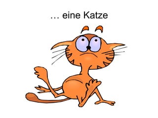 … eine Katze
 